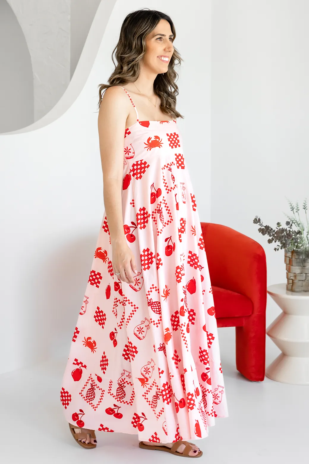 Portafino Maxi Dress Mon Cheri Print