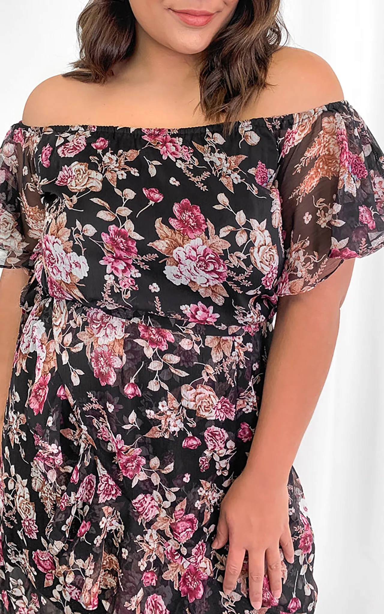 Roxie Dress - Black Floral