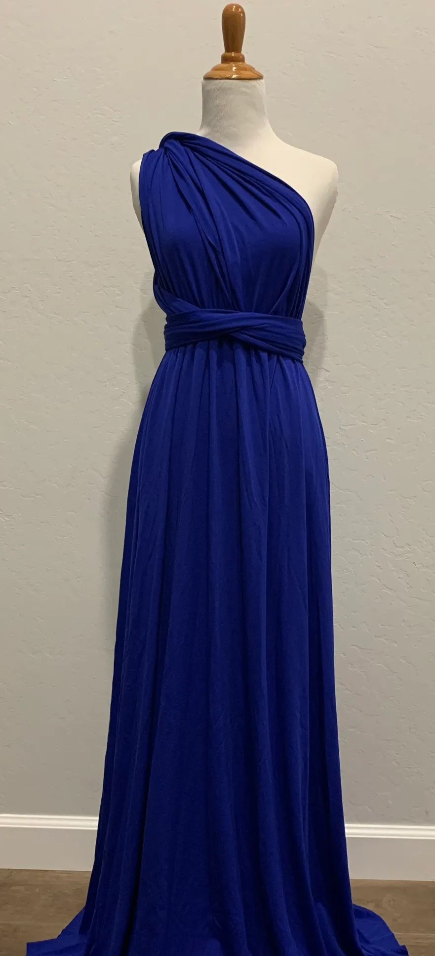 Royal Blue Infinity Dress/ Wrap Convertible Bridesmaid Dress-S162