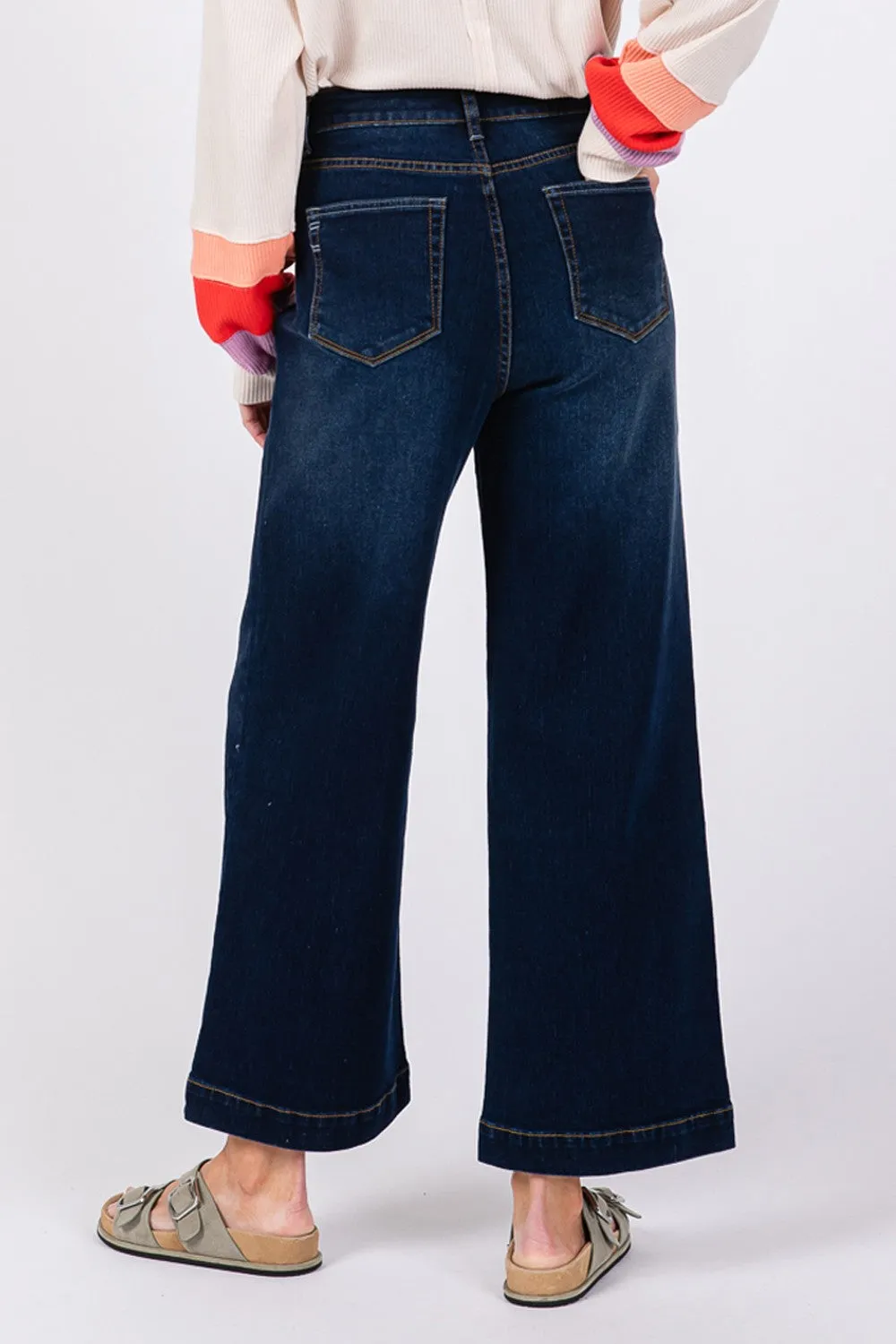 SAGE   FIG High Waist Wide Leg Jeans