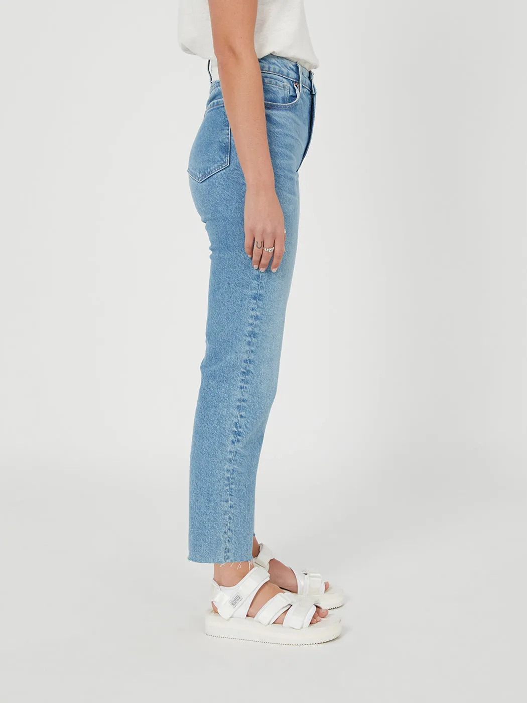 SALE - Zoe High Rise Straight Jean - Sunday