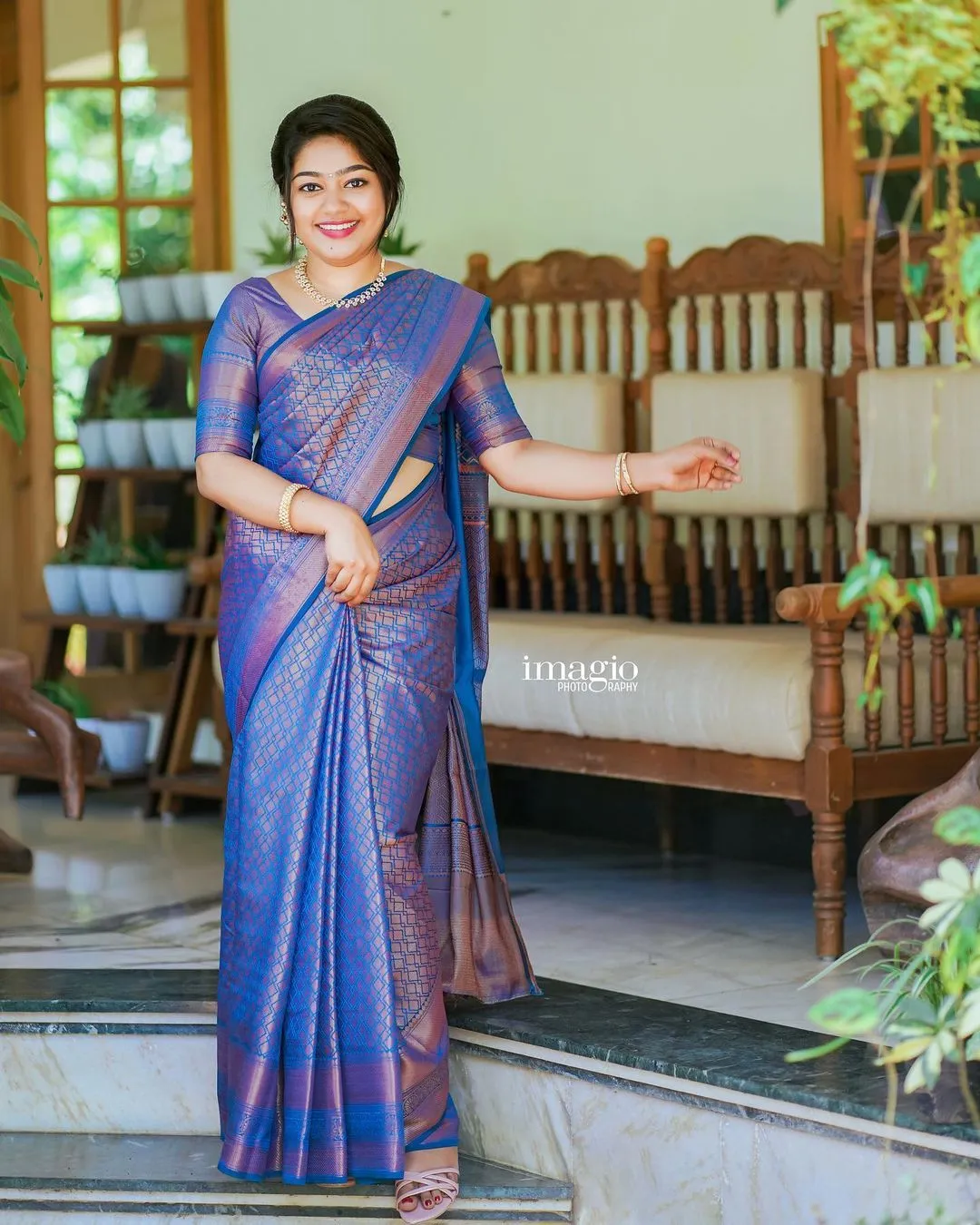 Scrumptious Blue Soft Silk Saree With Luxuriant Blouse Piece