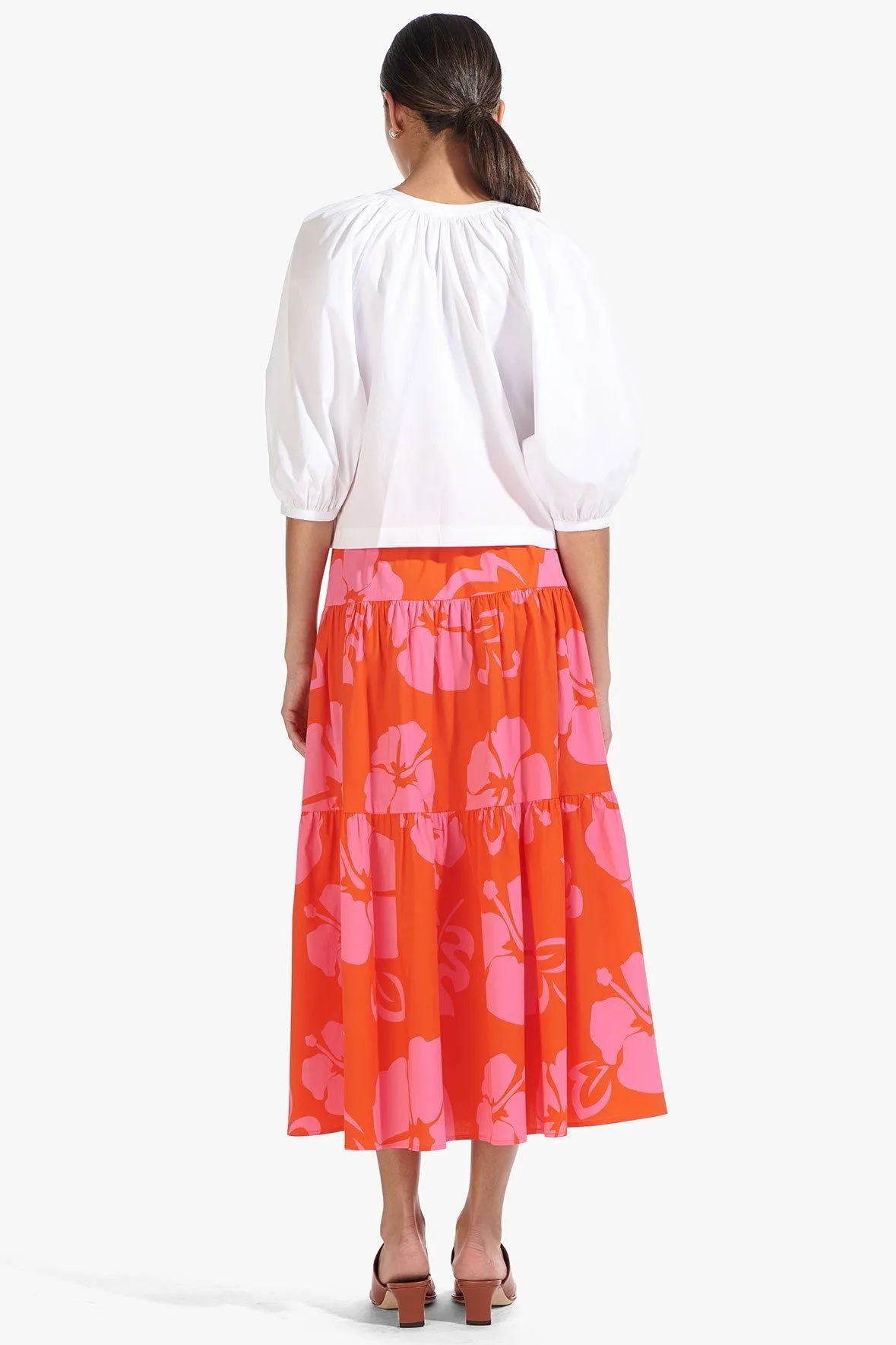 SEA SKIRT | RED HIBISCUS