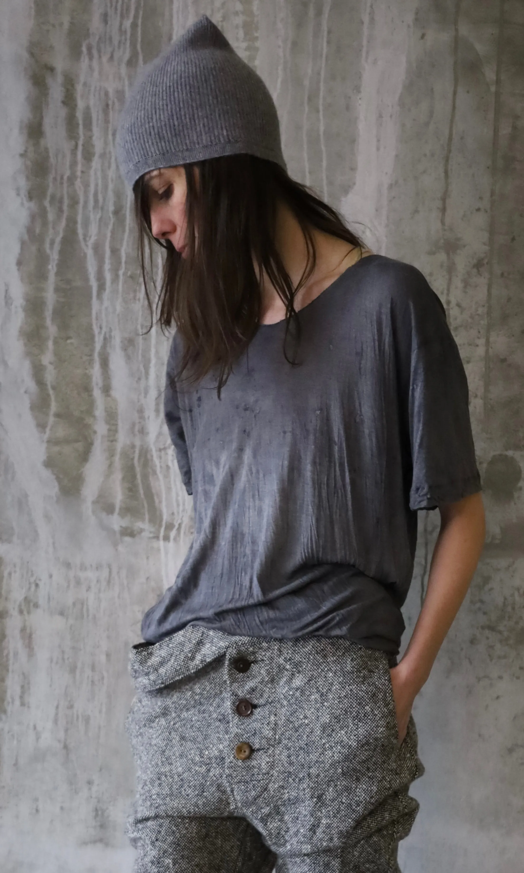 SILK HAND DYED T-SHIRT