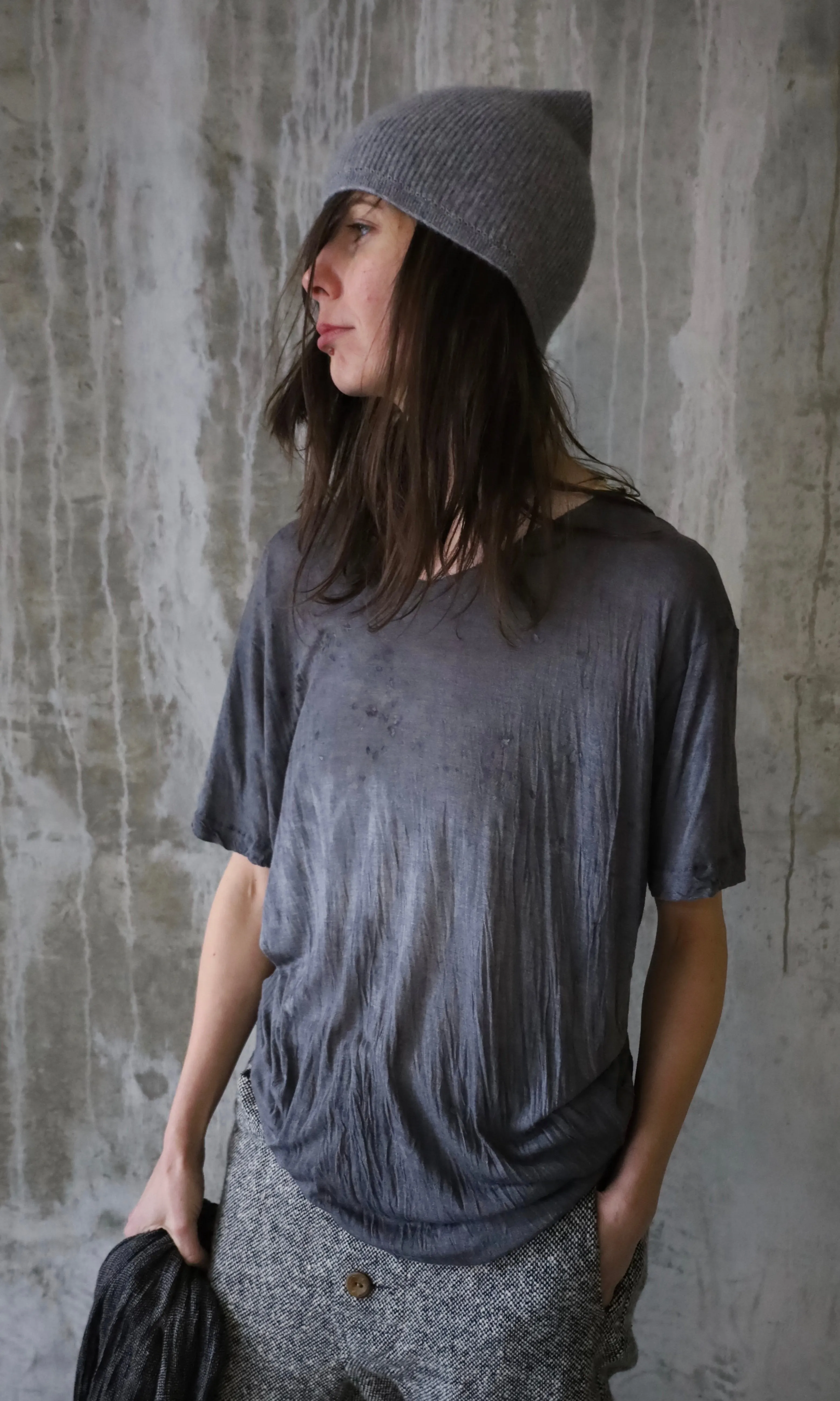 SILK HAND DYED T-SHIRT