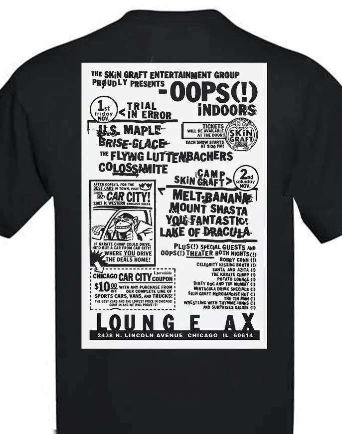 SKiN GRAFT Records "Oops (!) Indoors 1996" T-Shirt