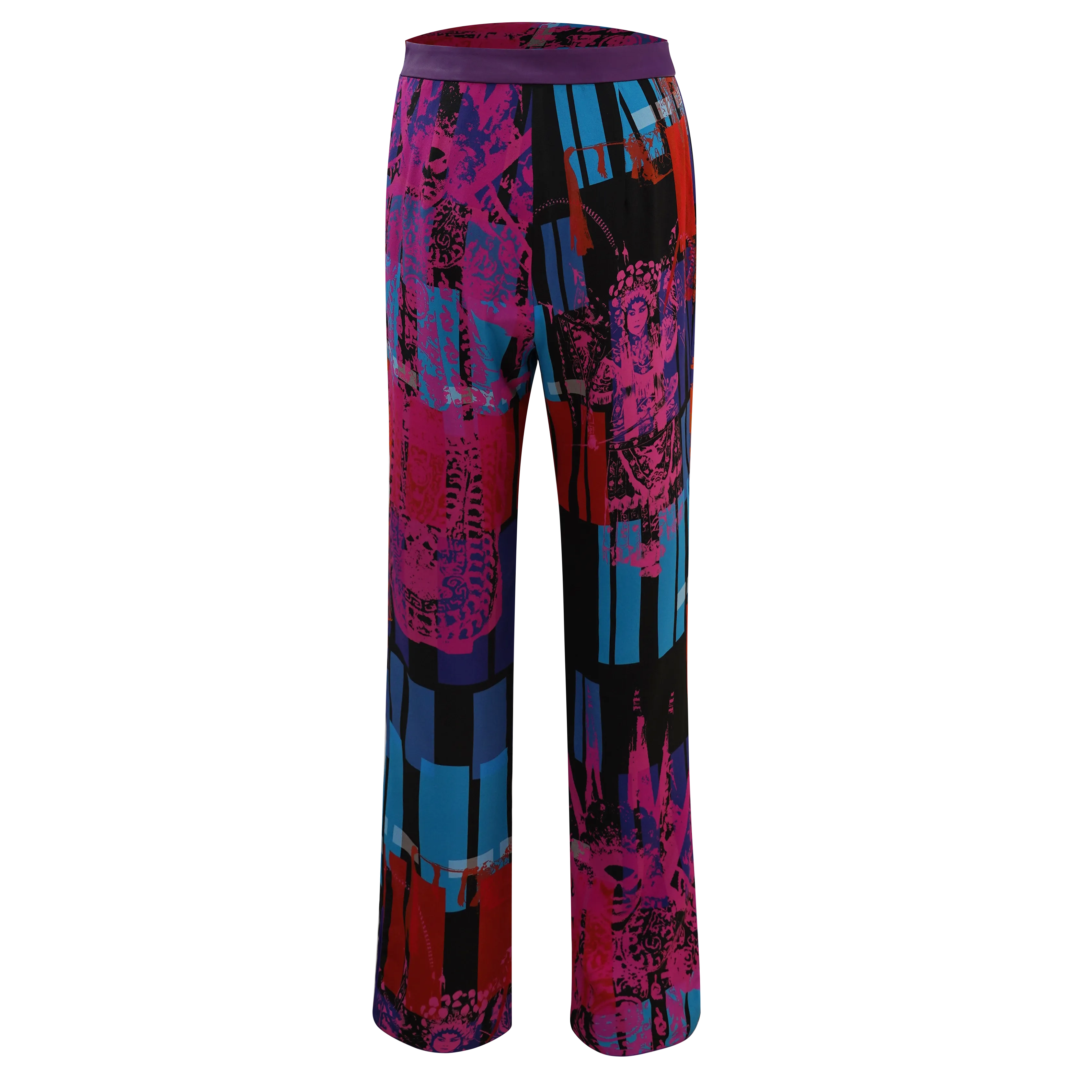 SPARKLE BY KAREN CHAN x  HK Heritage Museum【CHINESE OPERA】100% Silk Trousers / Kung Fu Pants (大戲)(紅白藍)