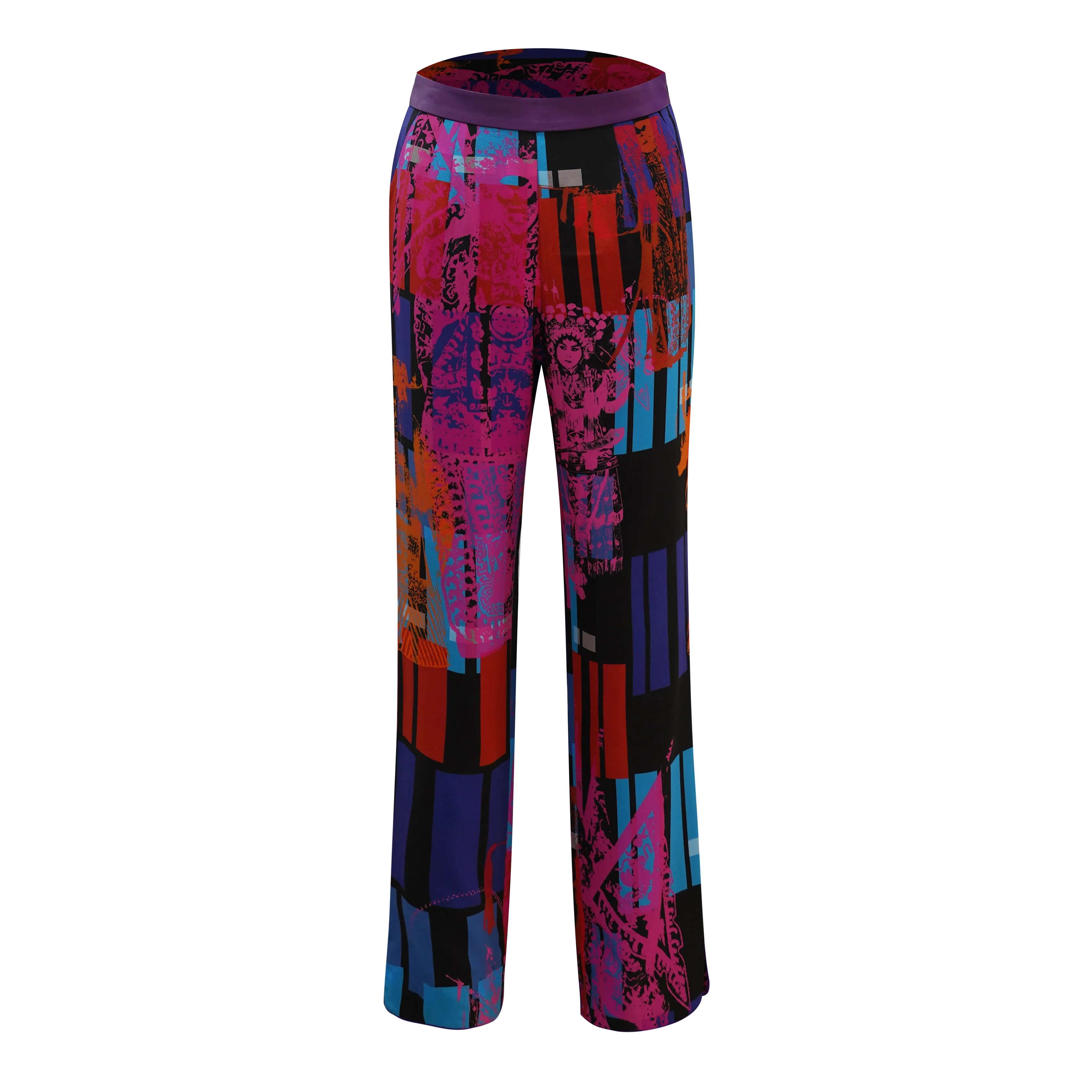 SPARKLE BY KAREN CHAN x  HK Heritage Museum【CHINESE OPERA】100% Silk Trousers / Kung Fu Pants (大戲)(紅白藍)