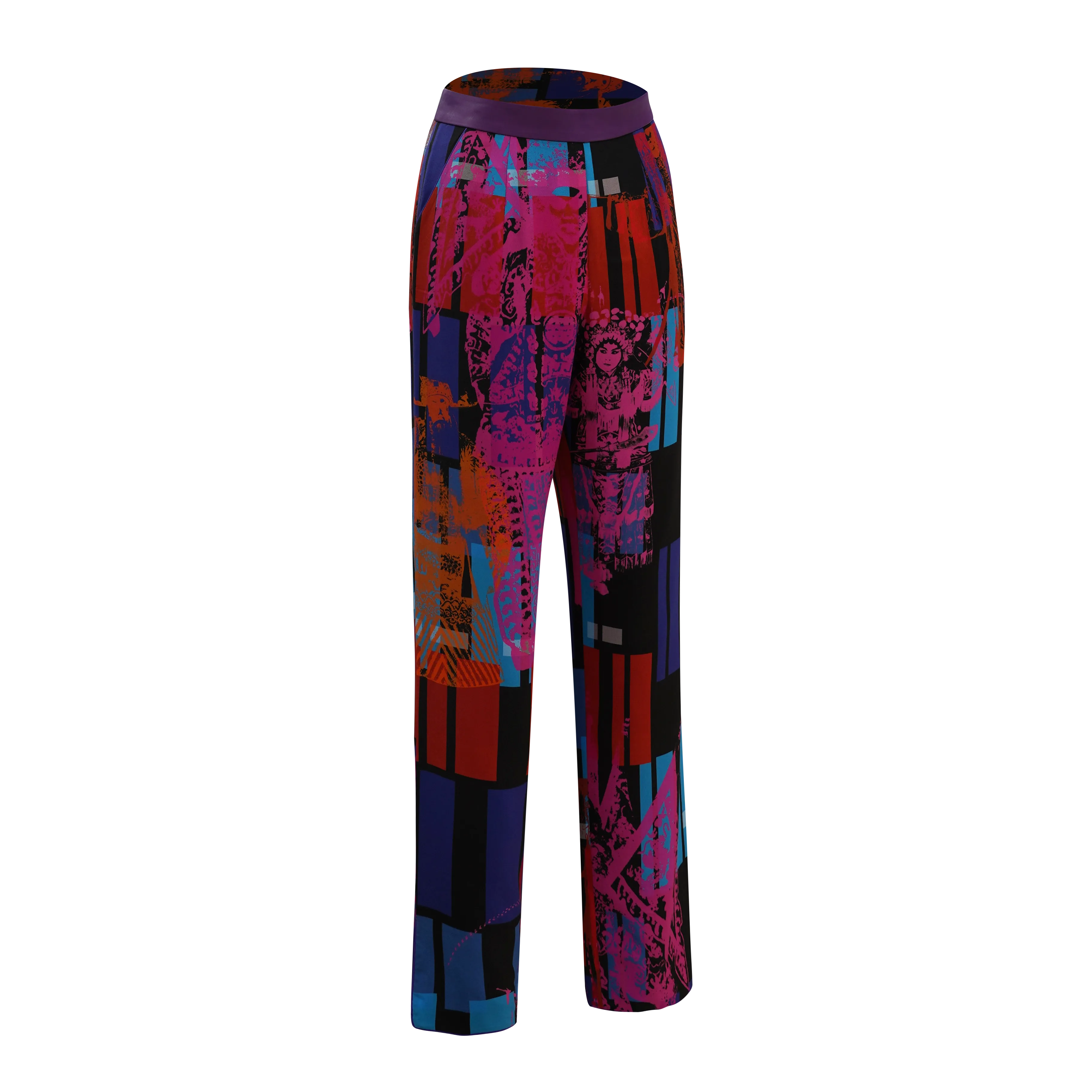 SPARKLE BY KAREN CHAN x  HK Heritage Museum【CHINESE OPERA】100% Silk Trousers / Kung Fu Pants (大戲)(紅白藍)