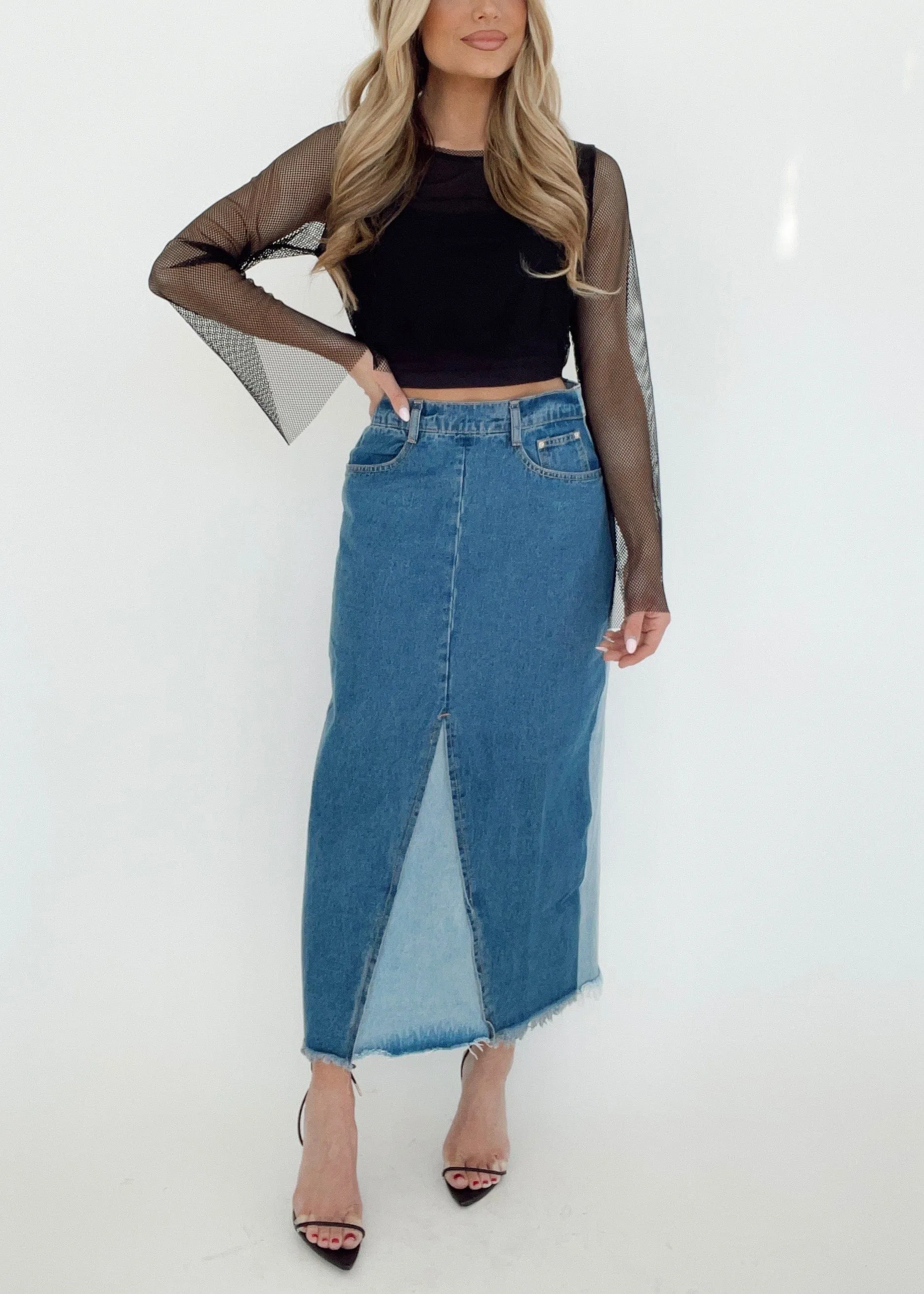 Spears Denim Skirt