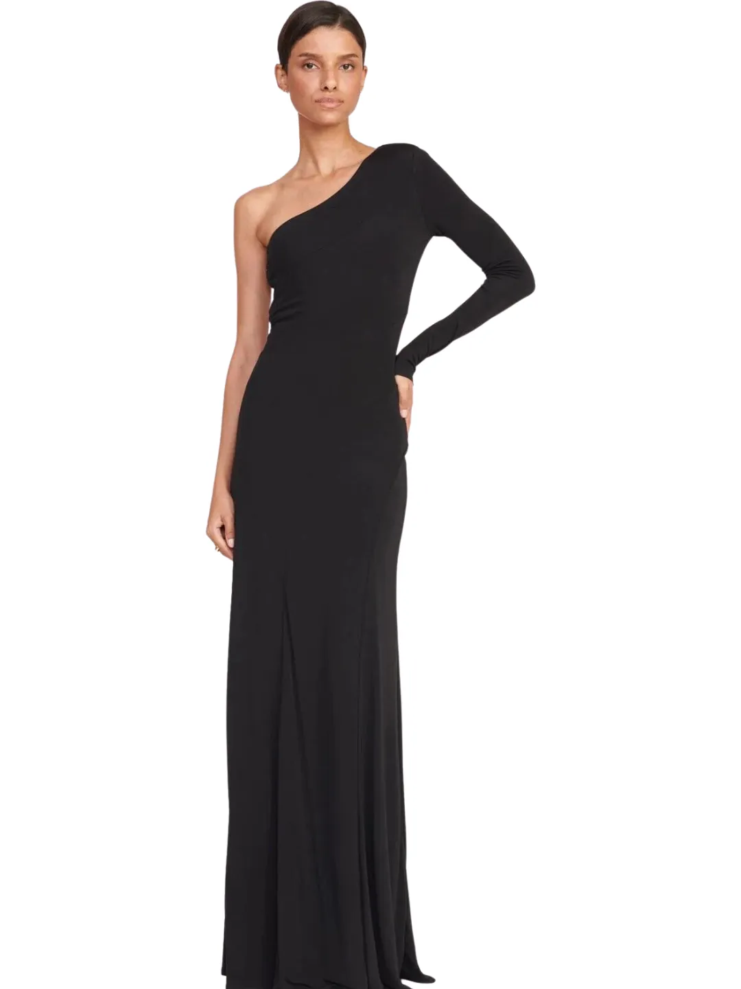 Staud serena dress black