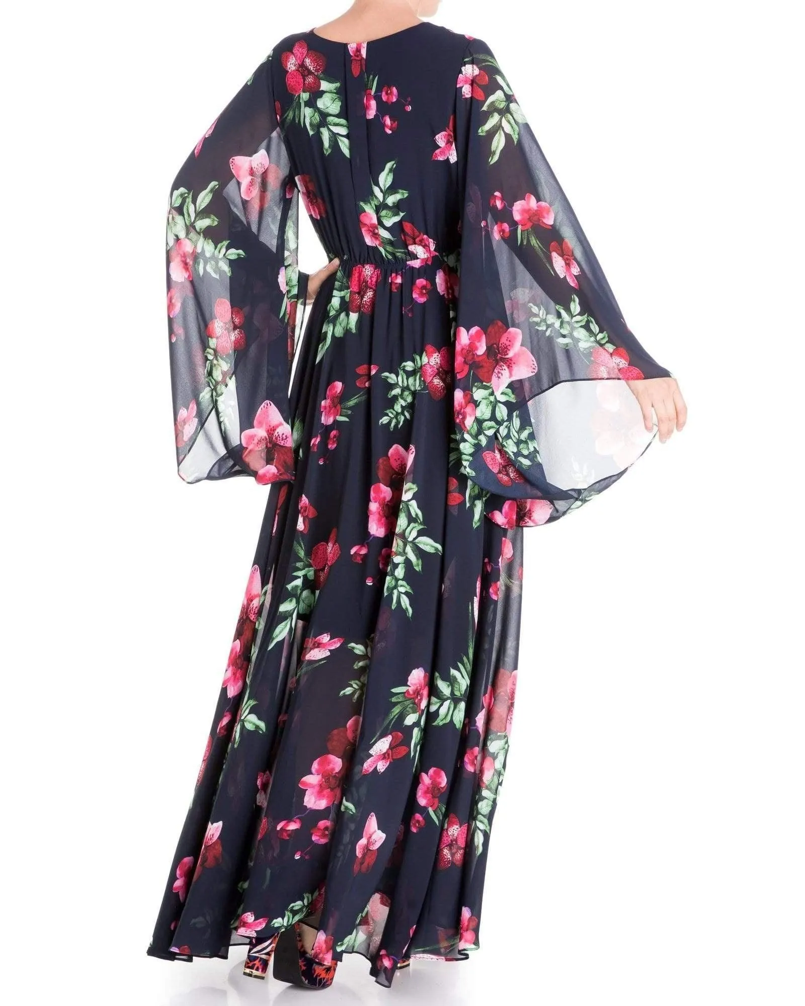 Sunset Maxi Dress - Navy Orchid