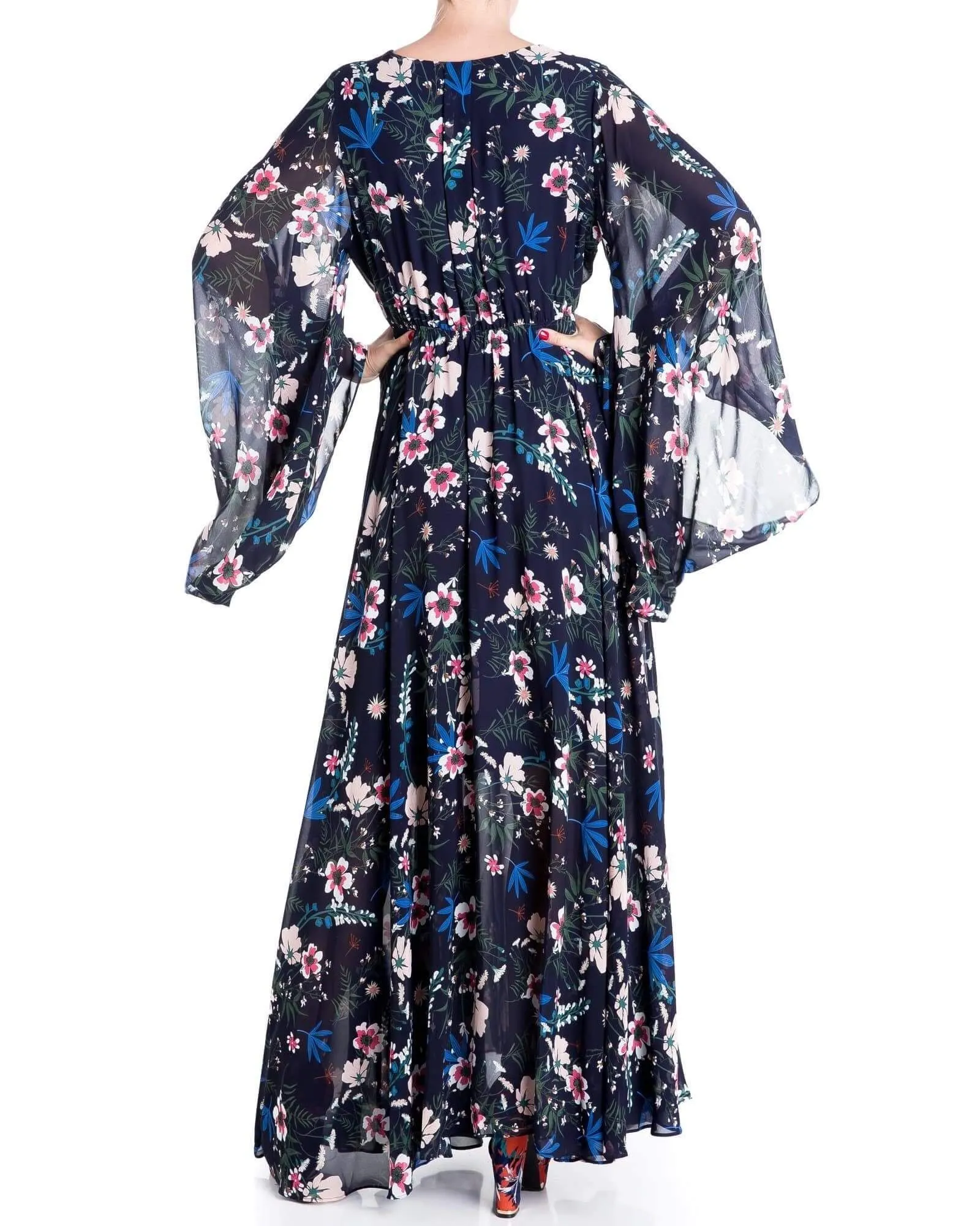 Sunset Maxi Dress - Wildflower Navy