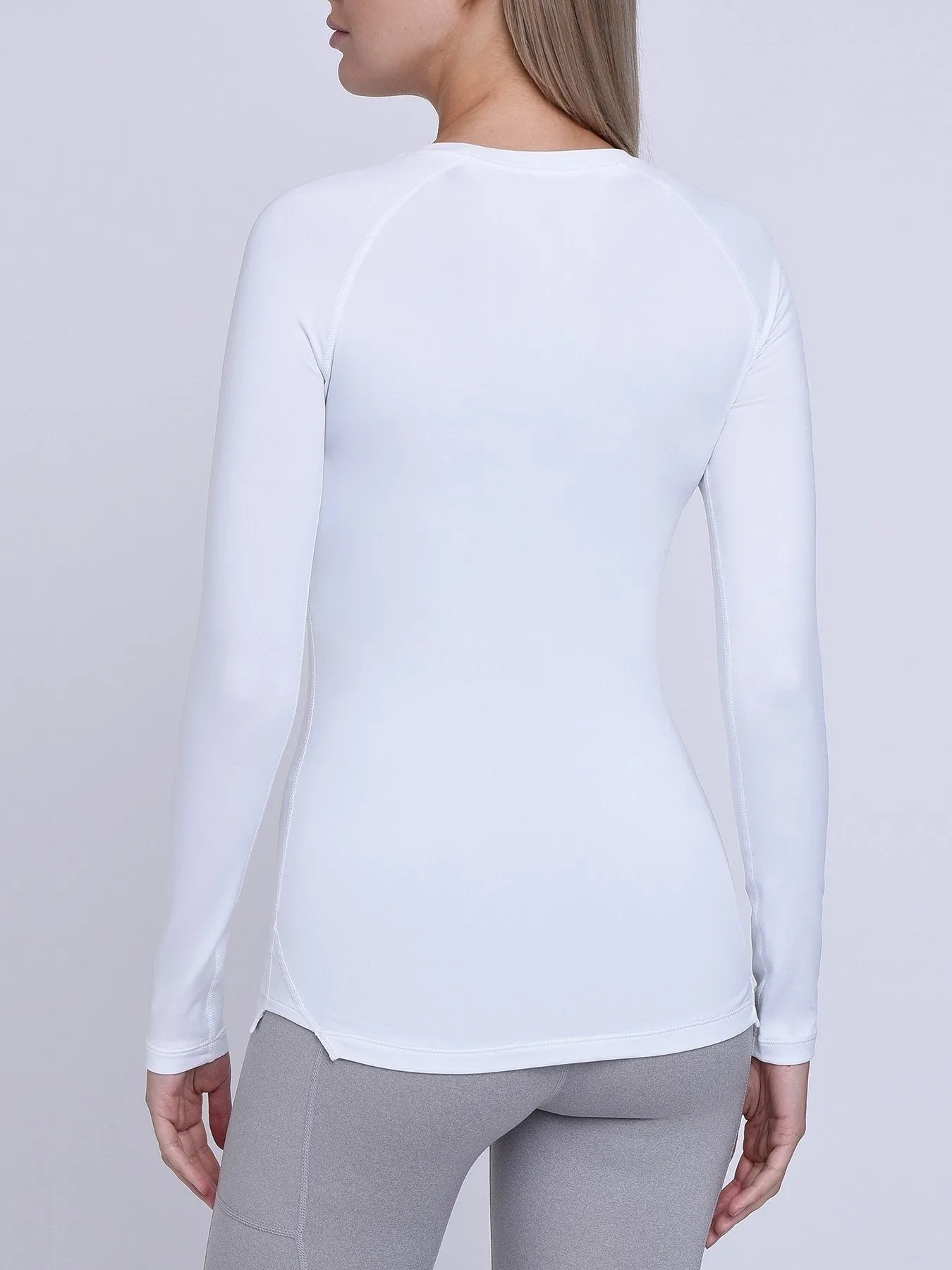 SuperThermal Long Sleeve Compression Base Layer Crew Neck Top for Women With Brushed Inner Fabric