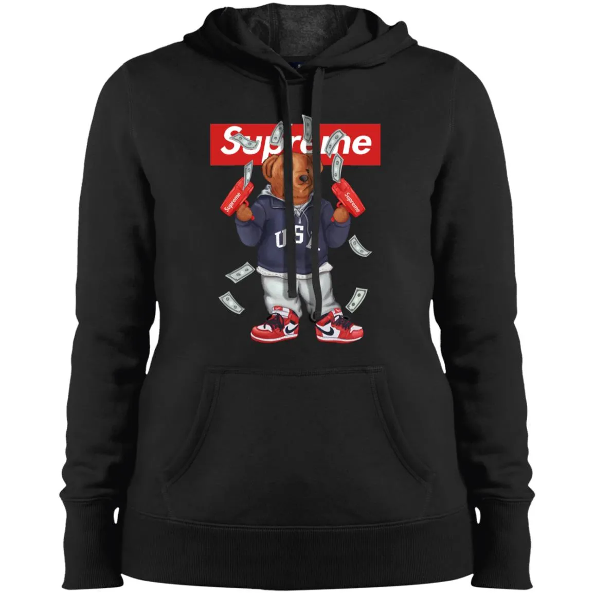 Supreme Bear Hot Trending T-shirt Women Hooded Sweatshirt