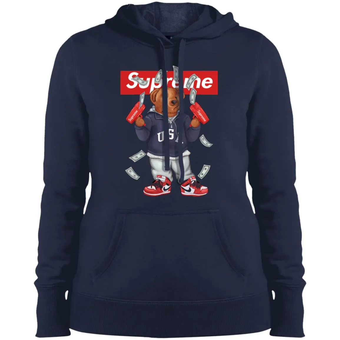 Supreme Bear Hot Trending T-shirt Women Hooded Sweatshirt