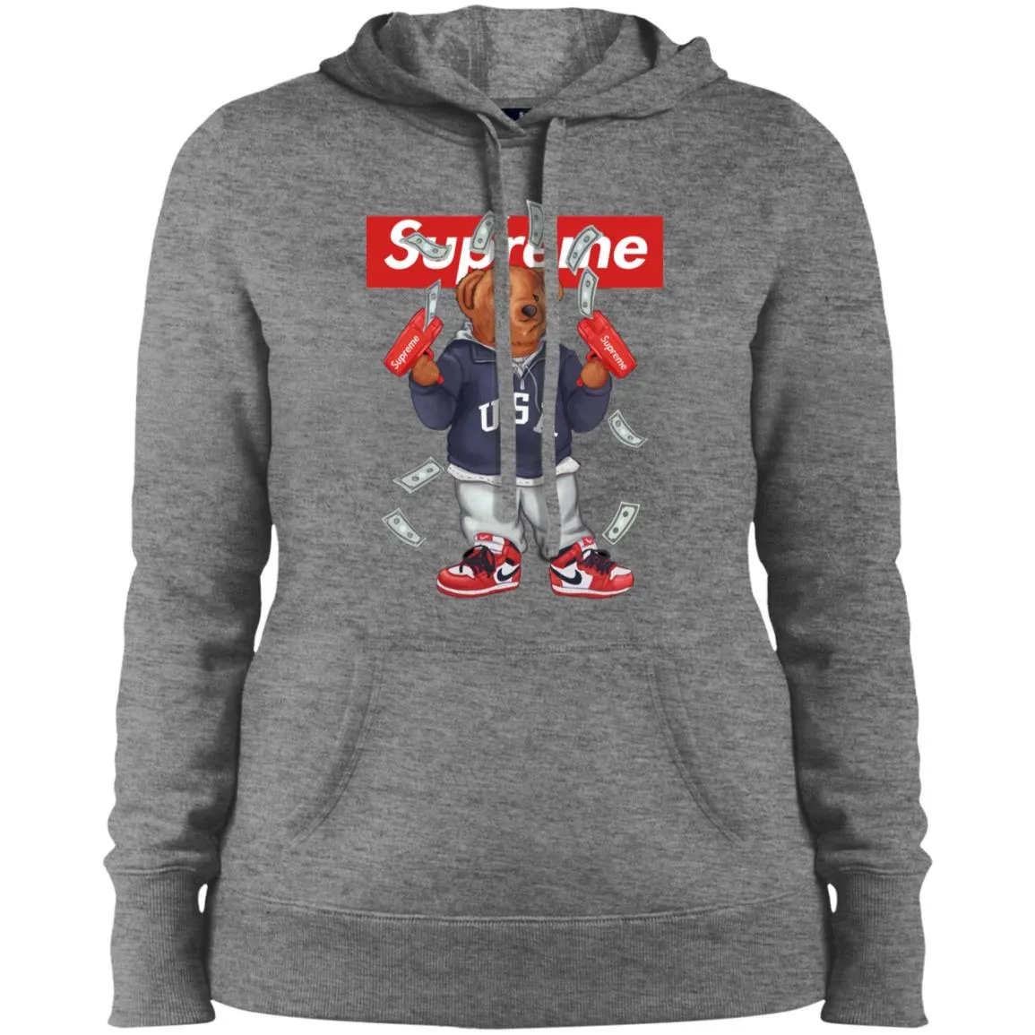 Supreme Bear Hot Trending T-shirt Women Hooded Sweatshirt