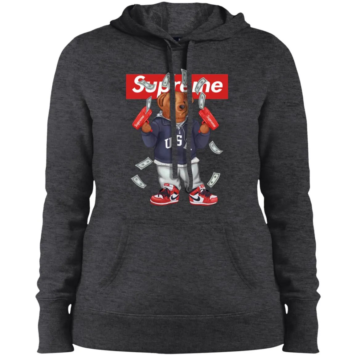 Supreme Bear Hot Trending T-shirt Women Hooded Sweatshirt