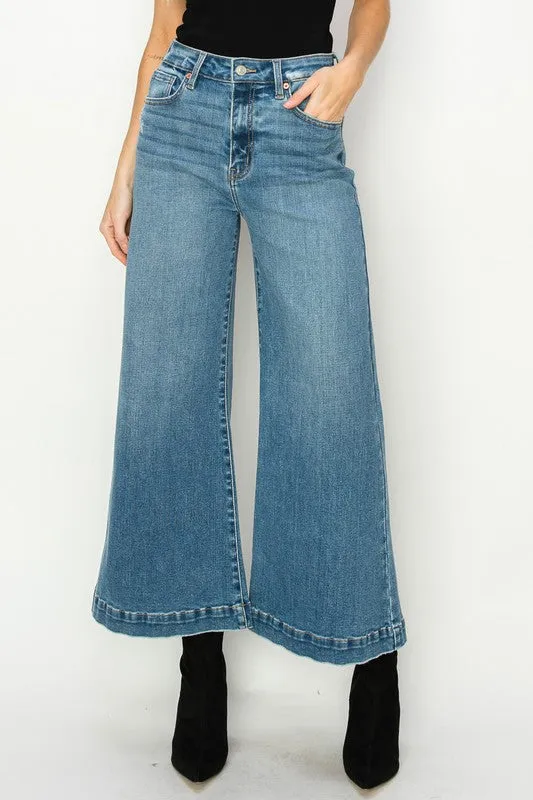 TEEK - HIGH RISE CROP PALAZZO JEANS