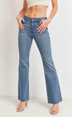 The High Rise Flare in Medium Denim