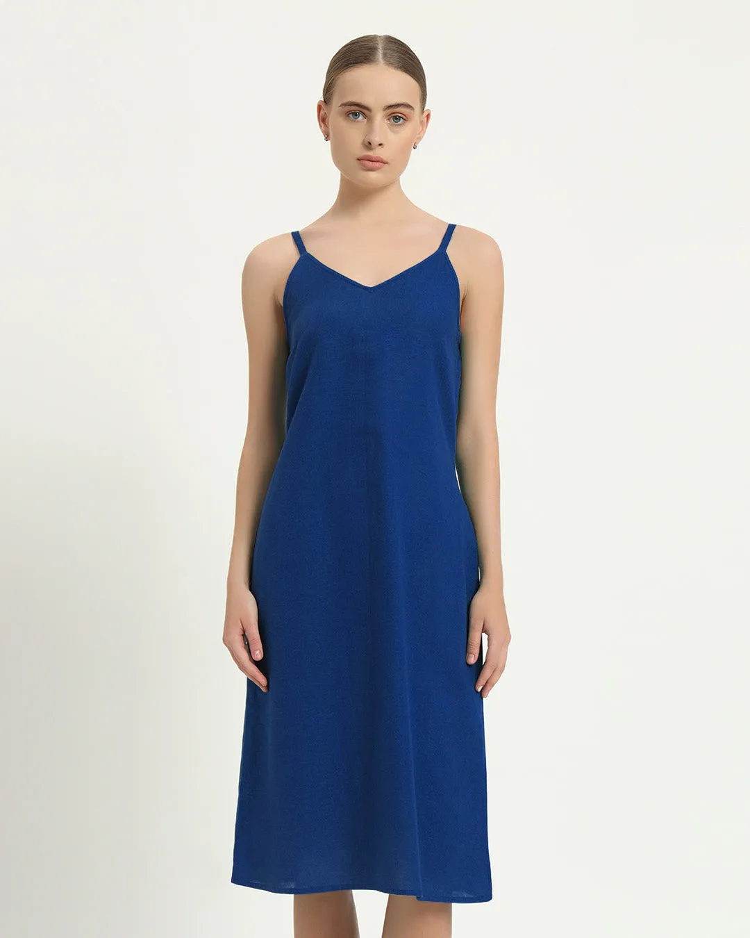 The Seesen Cobalt Cotton Dress