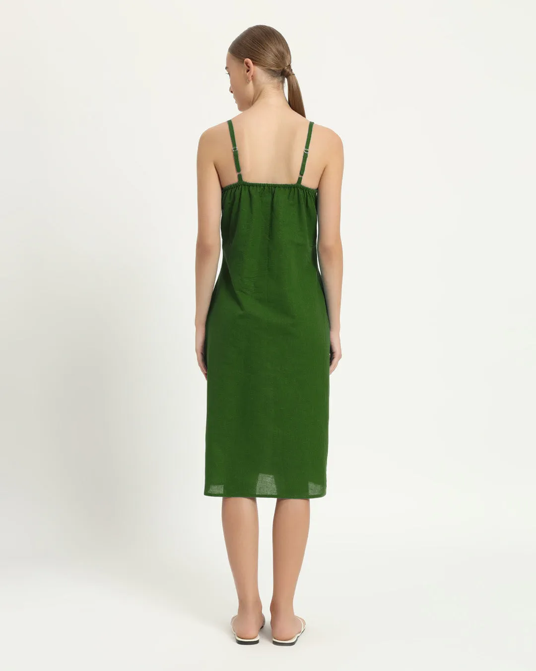 The Seesen Emerald Cotton Dress