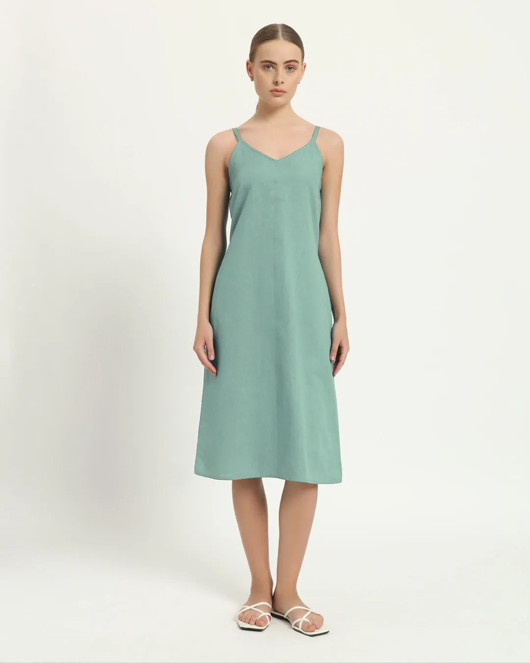 The Seesen Mint Cotton Dress