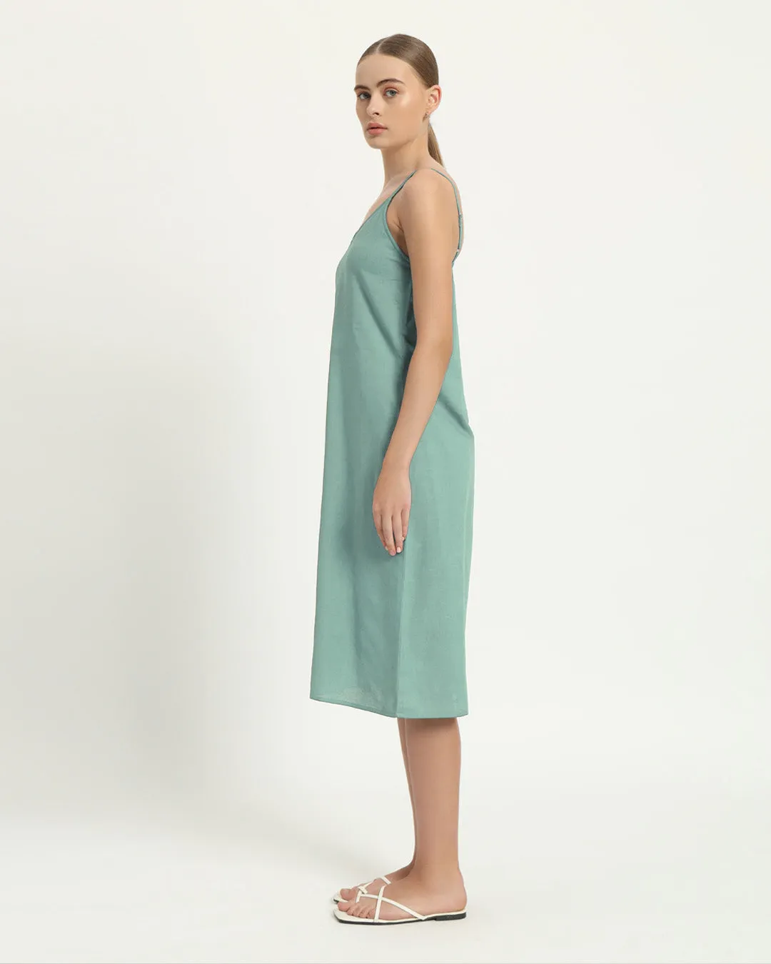 The Seesen Mint Cotton Dress