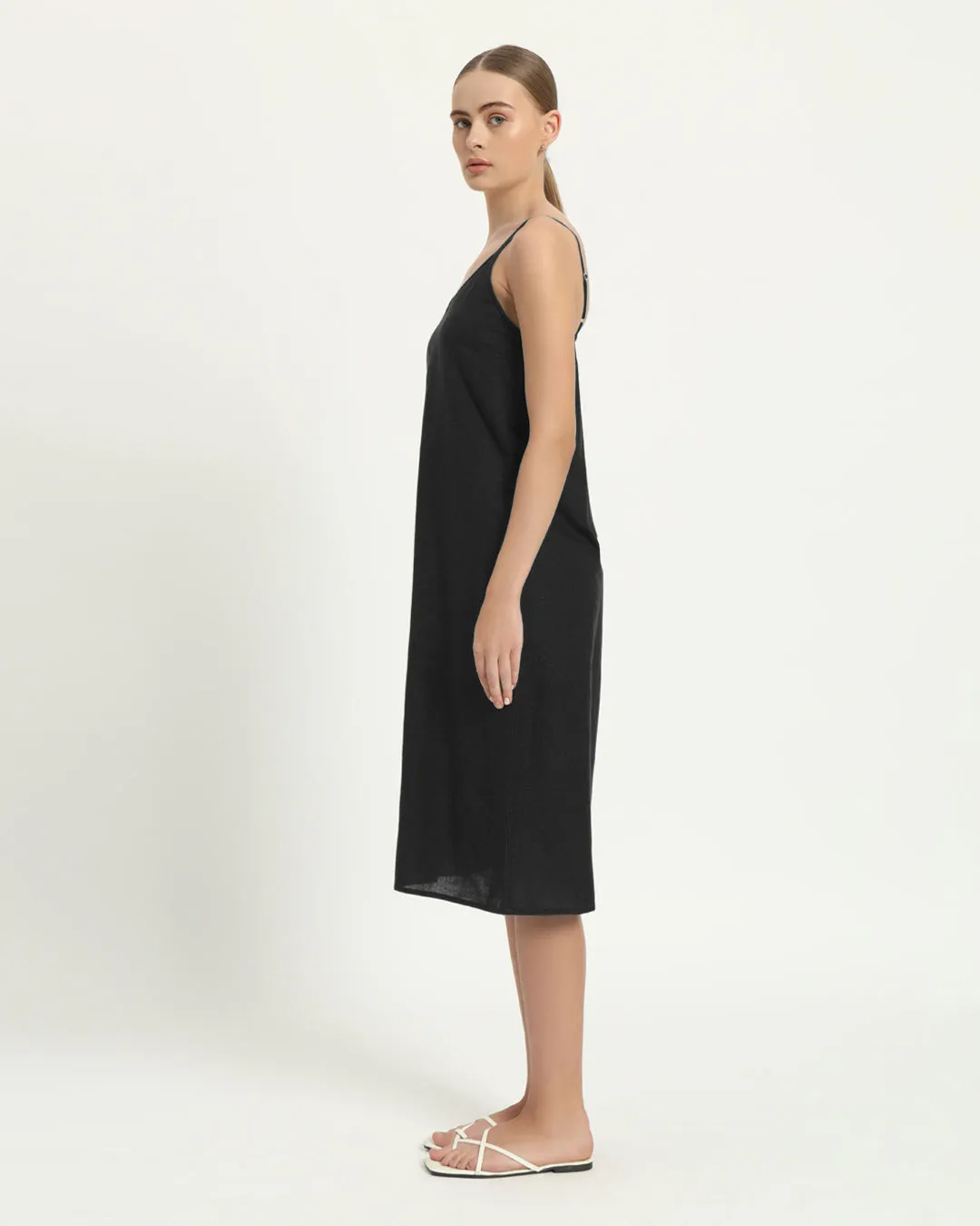 The Seesen Noir Cotton Dress