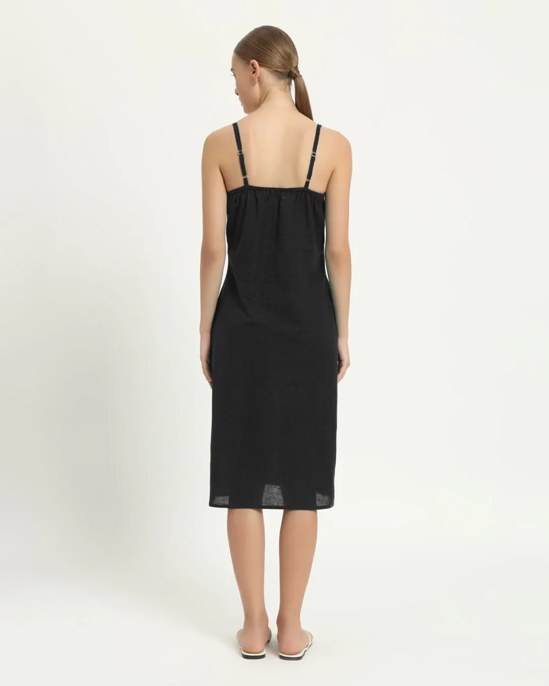 The Seesen Noir Cotton Dress