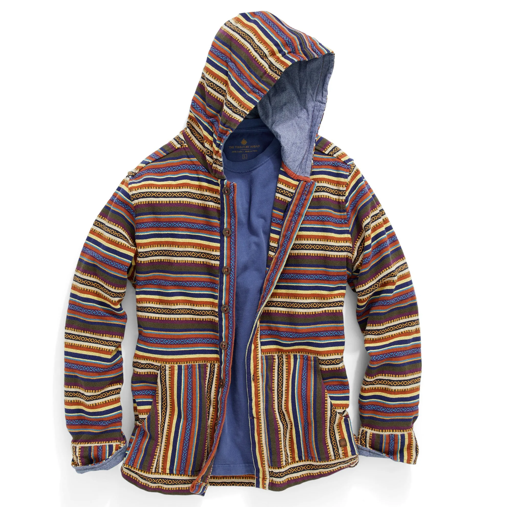 Tijuana Baja Striped Hoodie - Tall