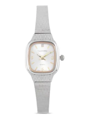 Valentino 20122337-SILVER DIAL Silver Strap Watch for Women