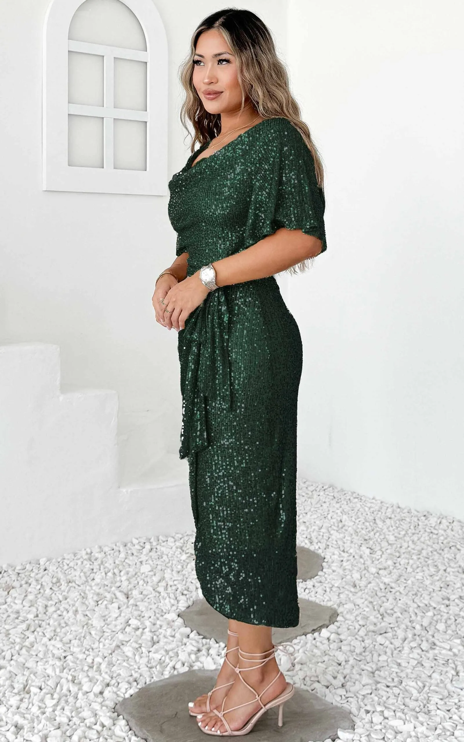 Vernot Dress - Emerald