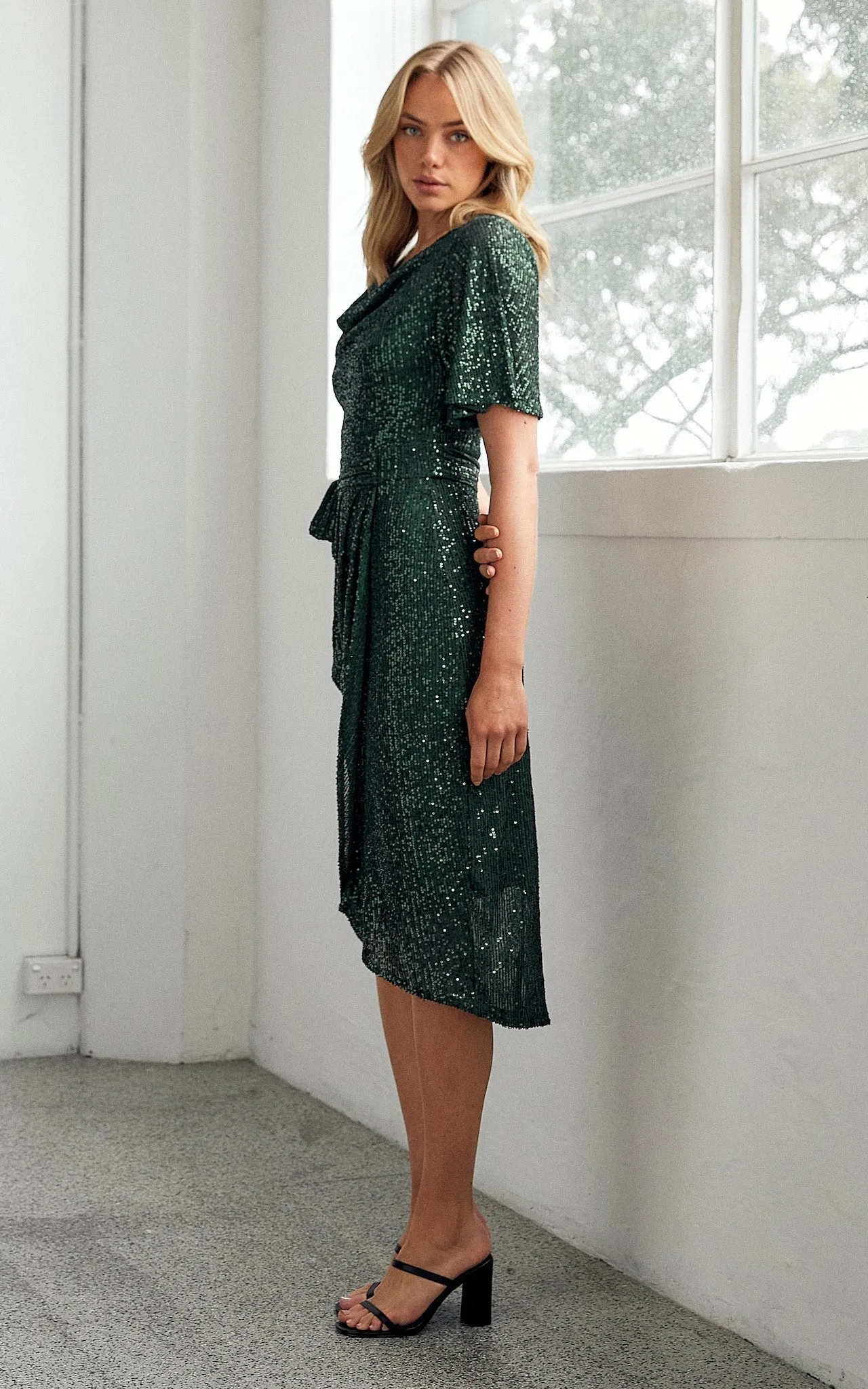 Vernot Dress - Emerald