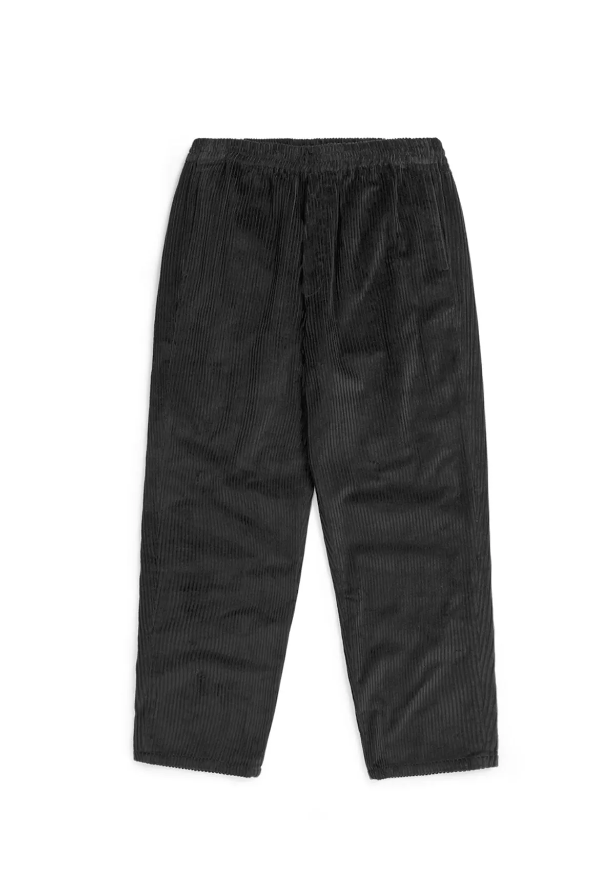 WIDE CORD PANTS SOFT BLACK