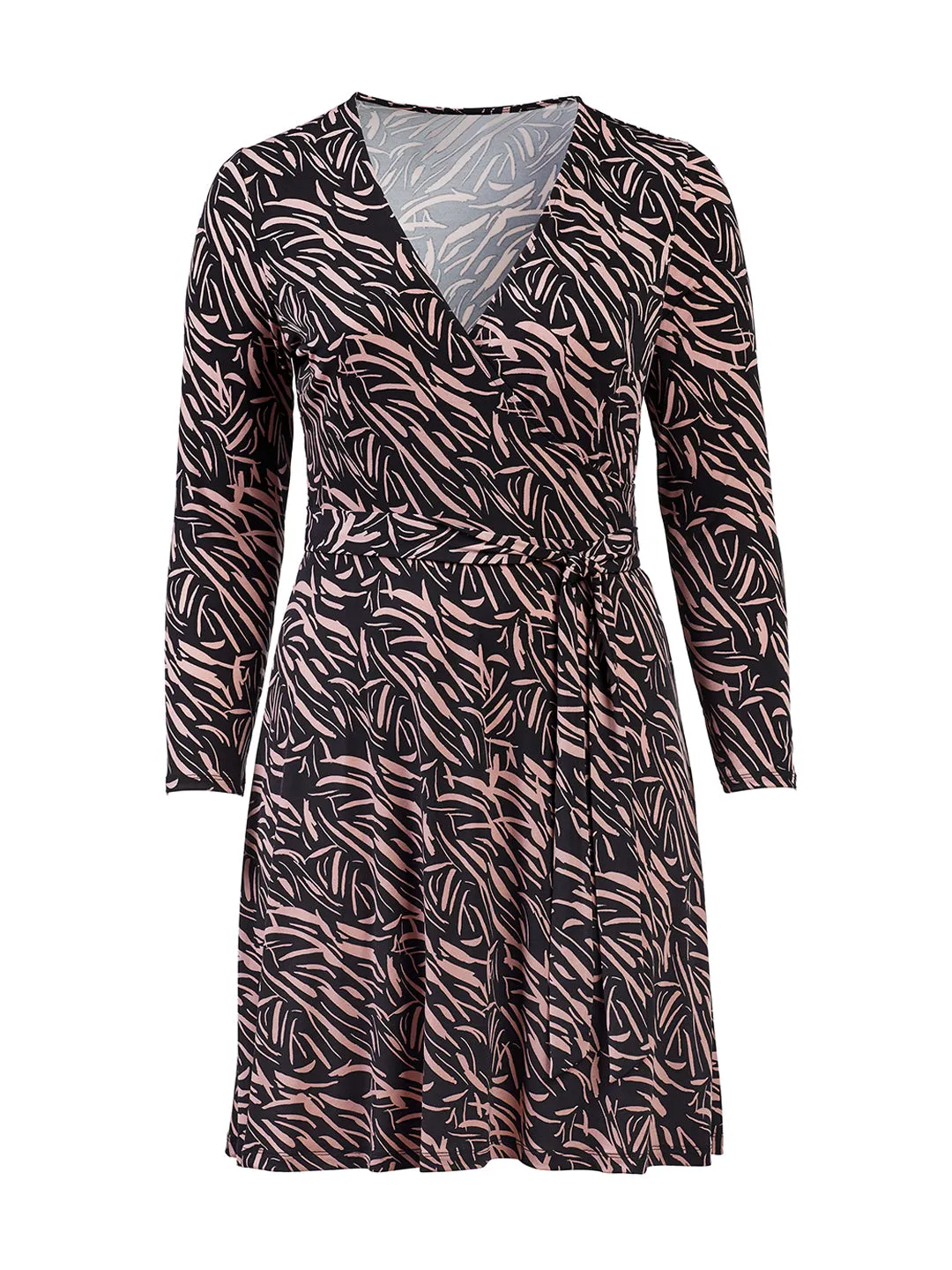 Wood Rose Perfect Wrap Dress