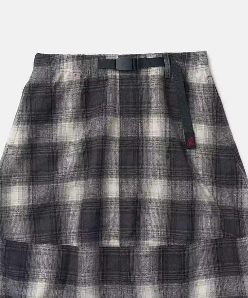 Wool Paneled Skirt