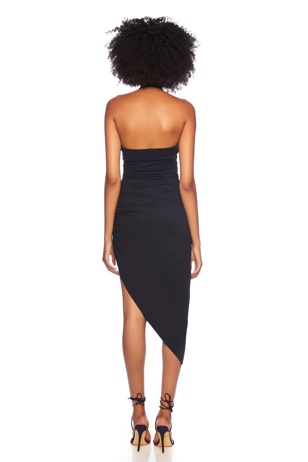 wrap halter dress