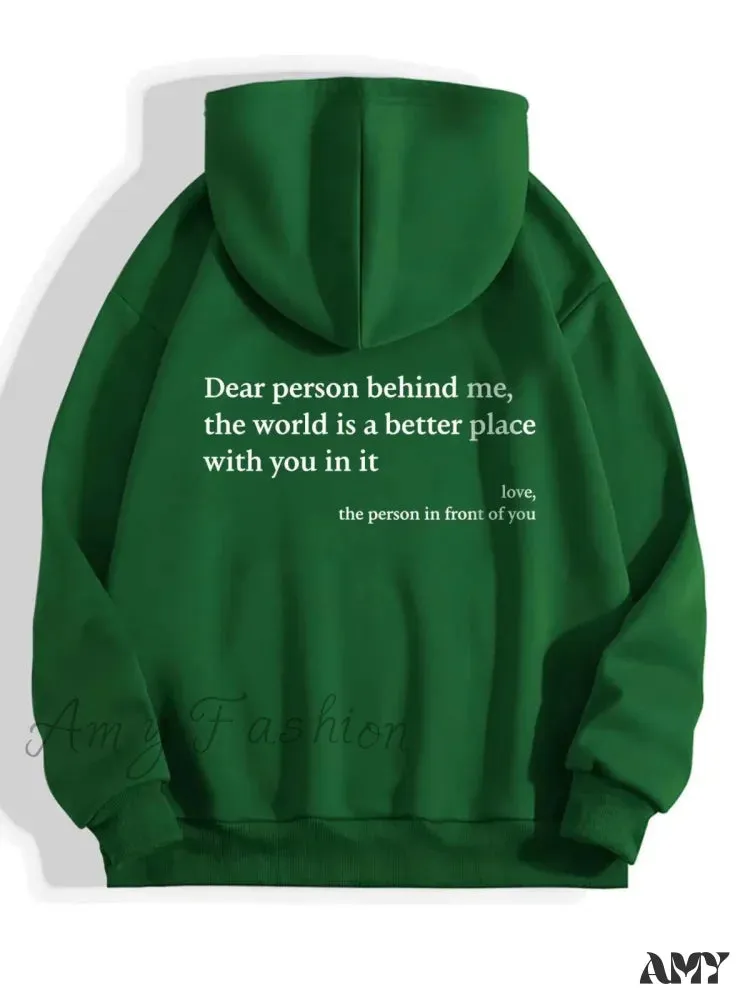 Y2K Pullover Hooded Printed Letter Oversize Aesthetic Hoodie