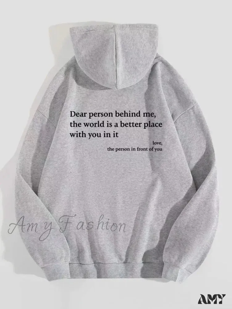 Y2K Pullover Hooded Printed Letter Oversize Aesthetic Hoodie