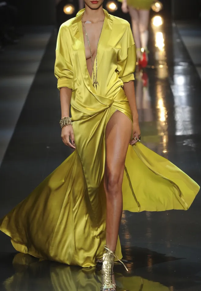 Yellow Silk Satin