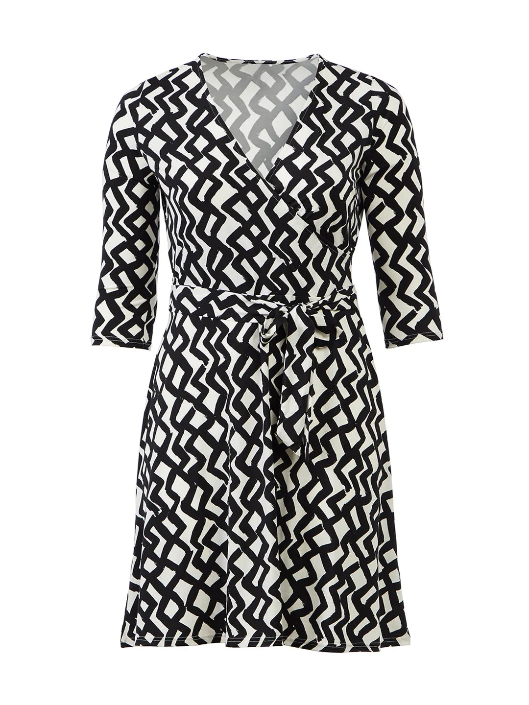 Zig Zag Perfect Wrap Dress